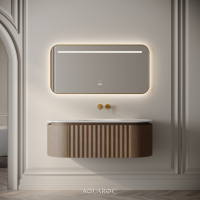 Belgravia Vanity Unit & Stone Basin 1200mm Smoked Oak